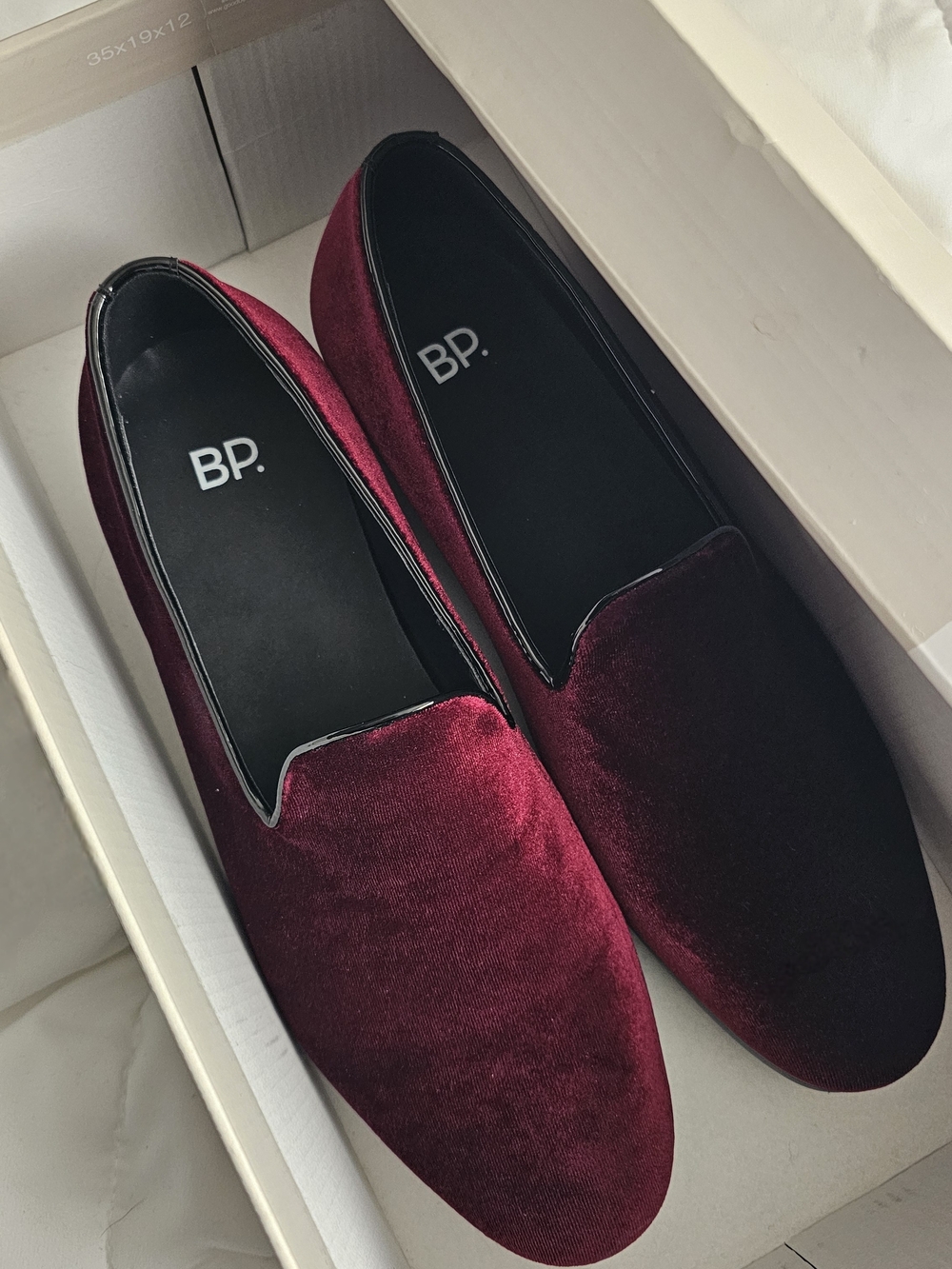 Paolo Bordeaux Slip-On Loafers with Black Interior